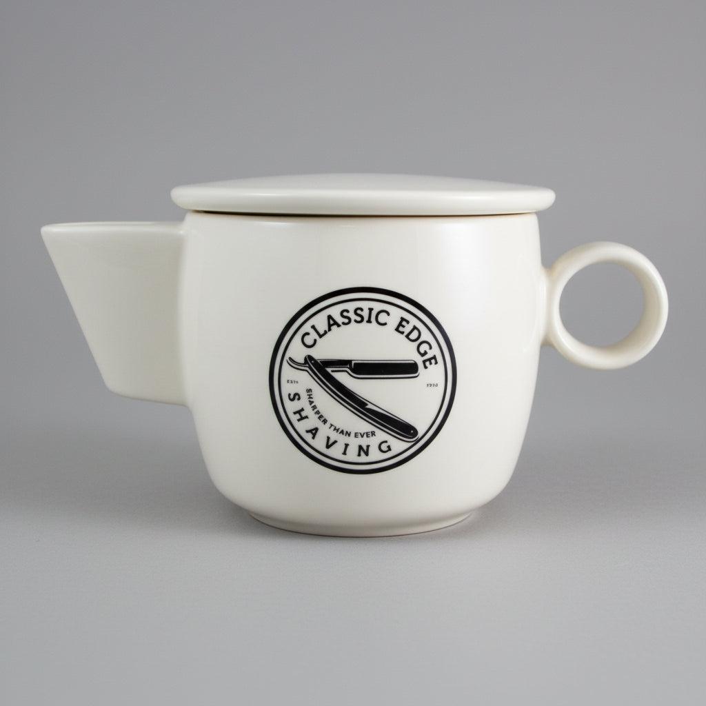 Luxury Ivory Shaving Scuttle Made in England