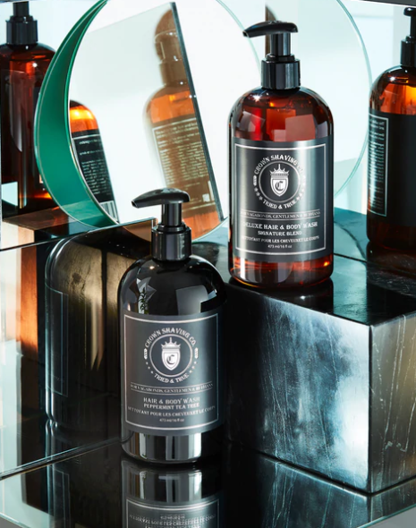 Crown Shaving Peppermint Tea Tree Hair & Body Wash