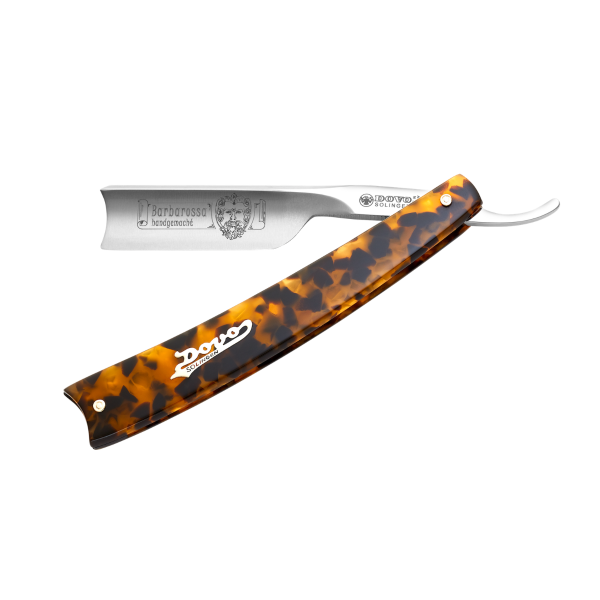 Dovo Barbarossa 5/8 Short Blade Tortoiseshell Straight Razor-Spanish Point