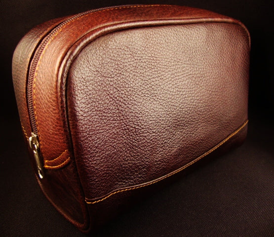 Deluxe Leather Toiletry Bag from Parker Safety Razor