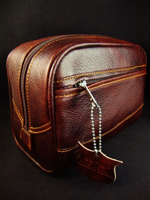 Deluxe Leather Toiletry Bag from Parker Safety Razor