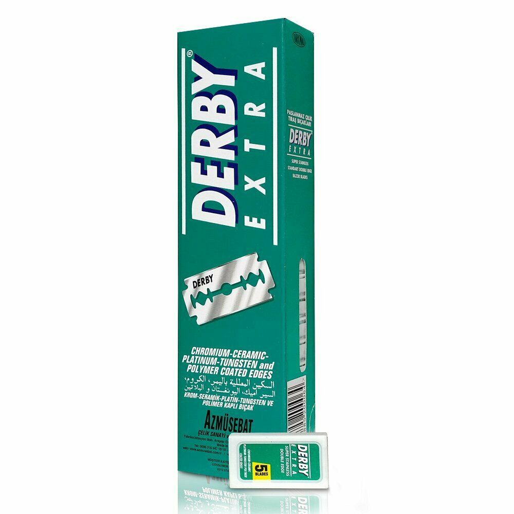 Derby Double Edge Blades Extra Super Stainless, 100 Blades