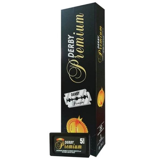 Derby Premium Double Edge Razor Blades, 100 Blades