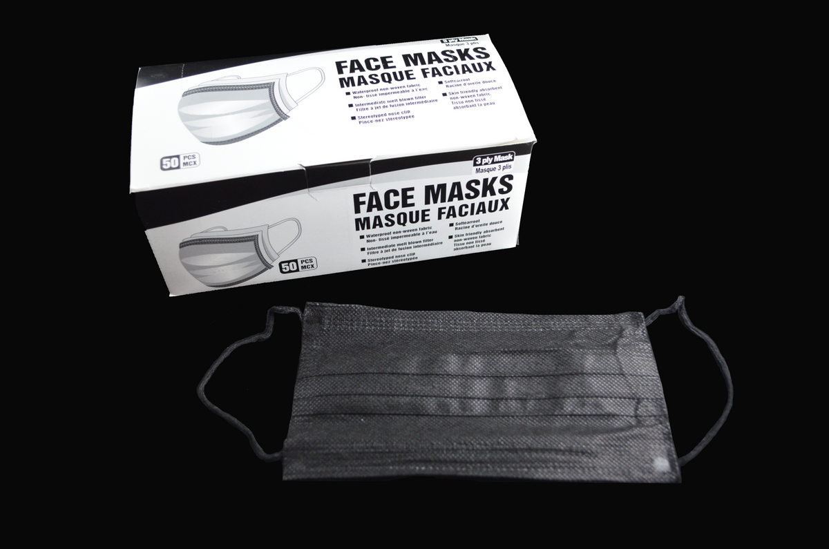 Disposable Mask-Black (50 Pack)