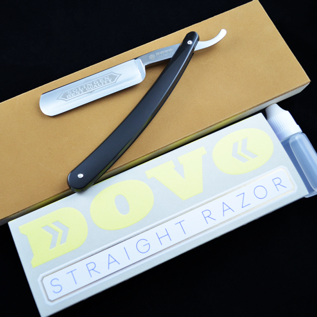 Dovo Best Quality 5/8 Straight Razor and Strop Set - Made "Shave Ready"