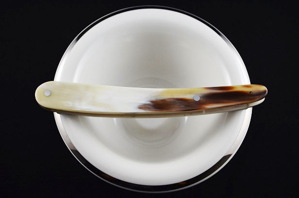 Dovo 5/8 Natural Cow Horn Replacement Scales w/ Pin White & Blond