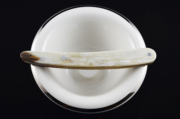 Dovo 5/8 Natural Cow Horn Replacement Scales w/ Pin White & Blond