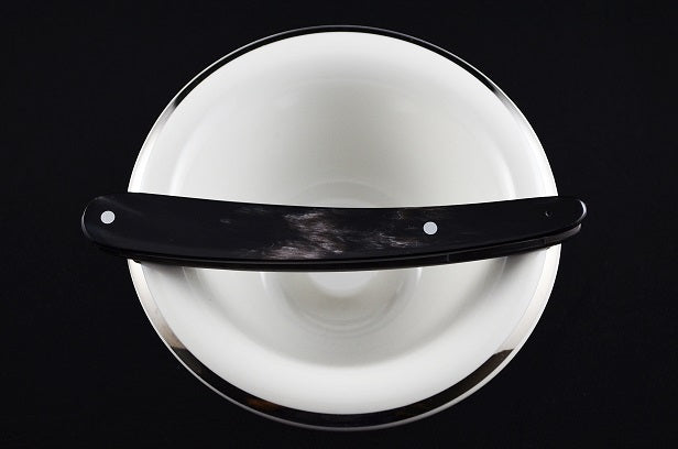 Dovo 5/8 Natural Cow Horn Replacement Scales w/ Pin Black