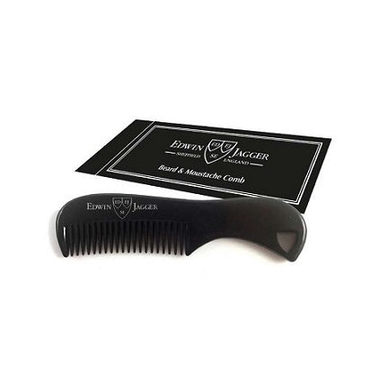 Edwin Jagger Beard and Moustache Comb Black