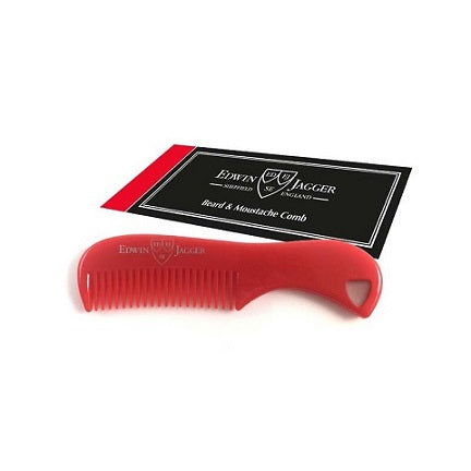 Edwin Jagger Beard and Moustache Comb Red