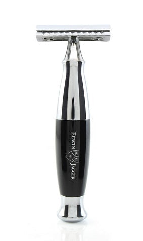 Edwin Jagger Ebony & Chrome Double Edge Safety Razor