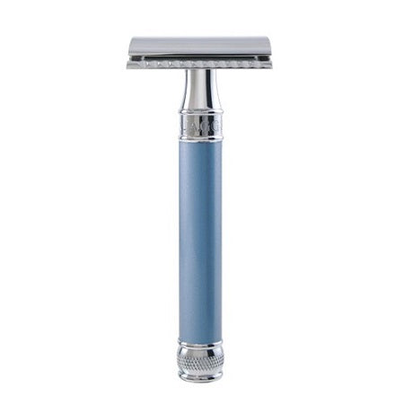 Edwin Jagger Pearl Effect Blue Double Edge Safety Razor
