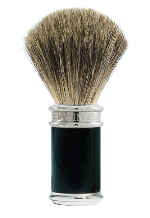 Edwin Jagger Pure Badger Shaving Brush (Black &amp; Chrome)