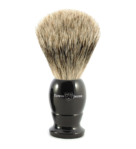 Edwin Jagger Small Shaving Brush Best Badger Imitation Ebony