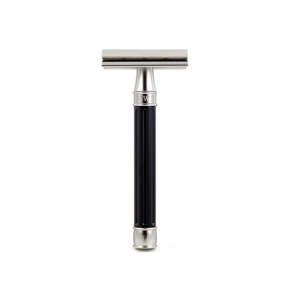 Edwin Jagger 3ONE6 Stainless Steel Black DE Safety Razor