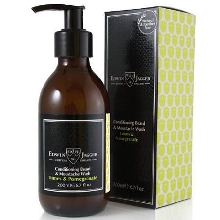 Edwin Jagger Conditioning Beard & Moustache Wash, Limes & Pomegranate