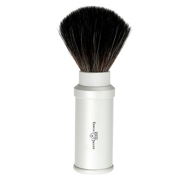 Edwin Jagger Silver Travel Synthetic Shaving Brush