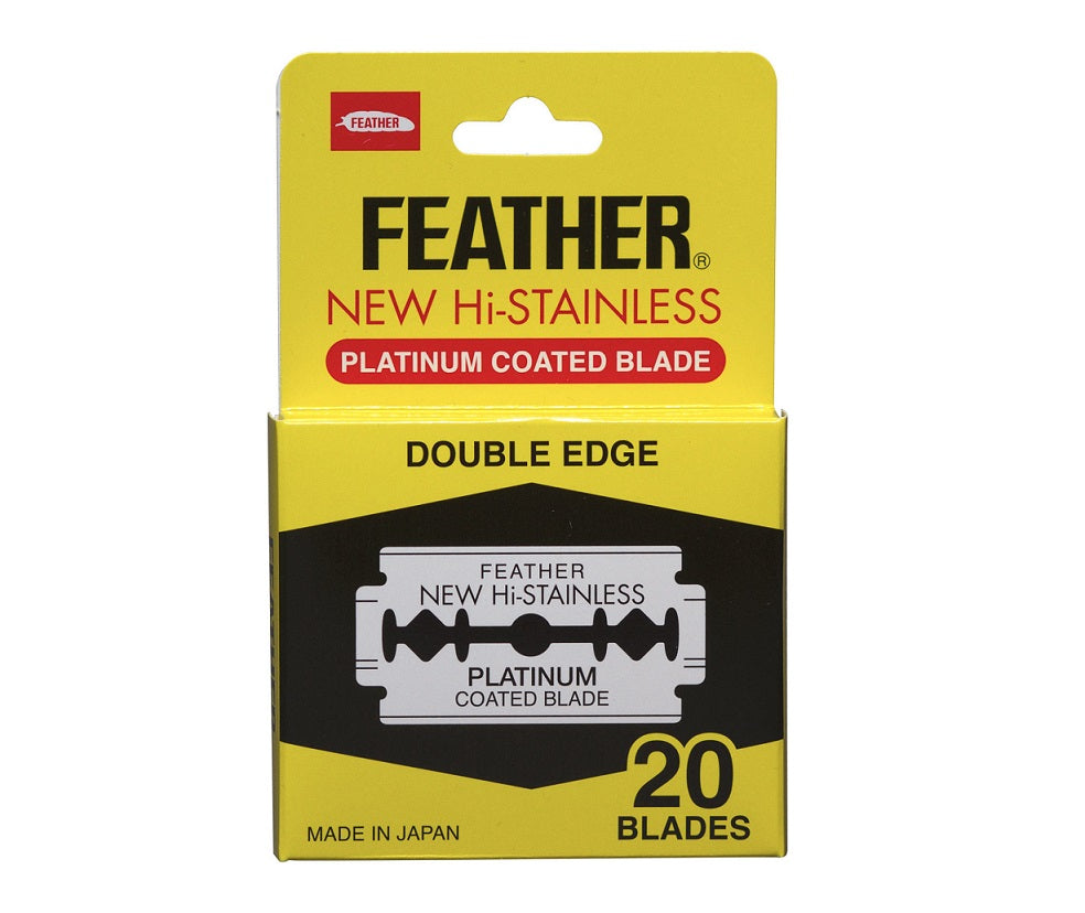 Feather Hi-Stainless Double Edge Blades (20 Blades)