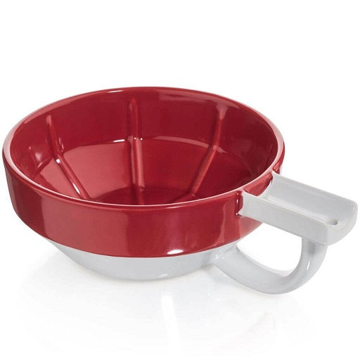 Fine Accoutrements Lather Bowl (Red/White)