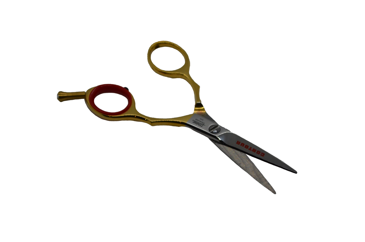 Giesen & Forsthoff Contour Hair Cutting Scissors 5" Gold Polished Stainless Steel