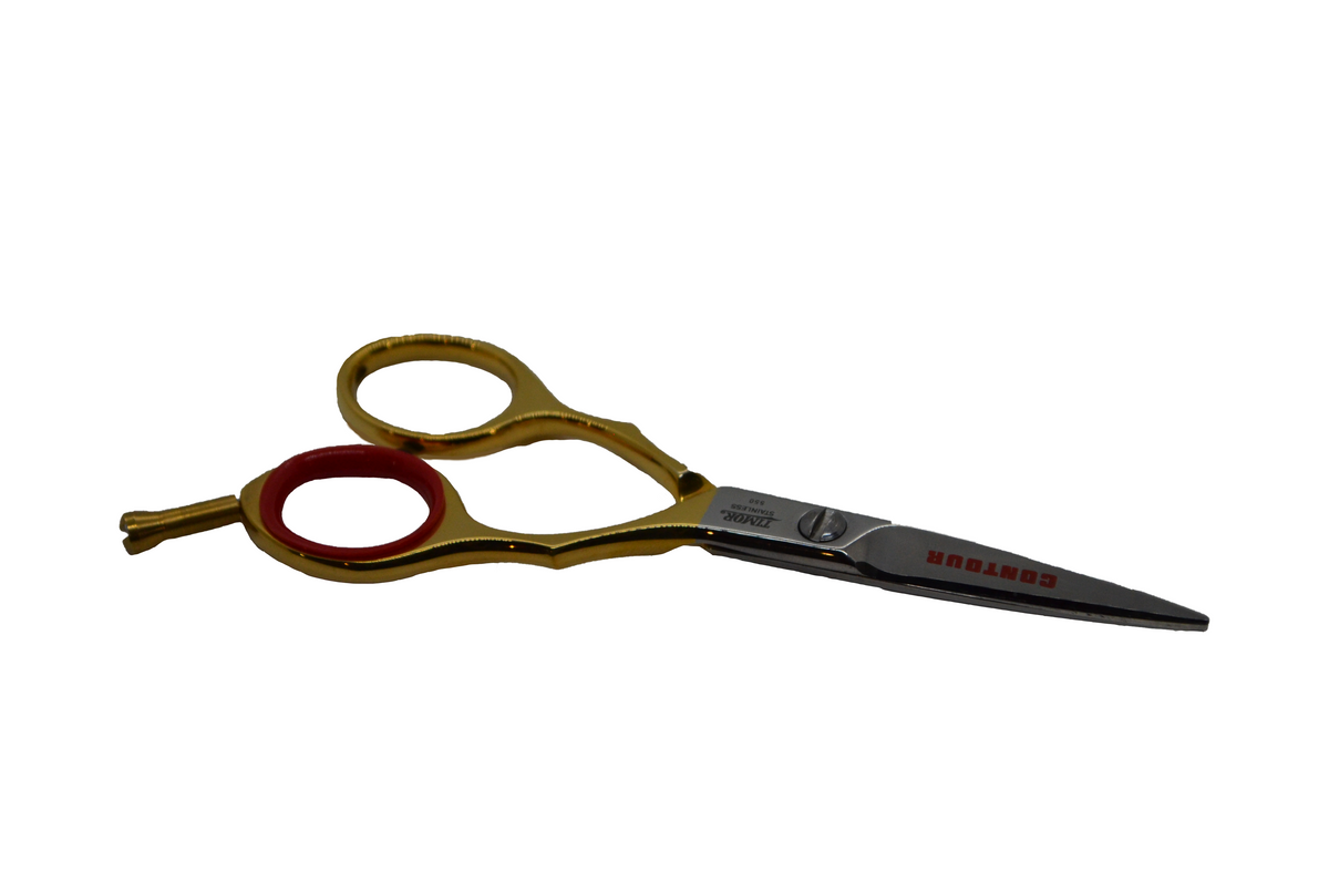 Giesen & Forsthoff Contour Hair Cutting Scissors 5" Gold Polished Stainless Steel