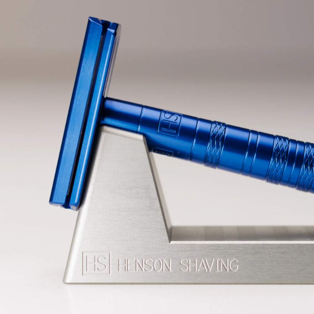 Henson AL13 Medium Safety Razor and Stand Duo Set