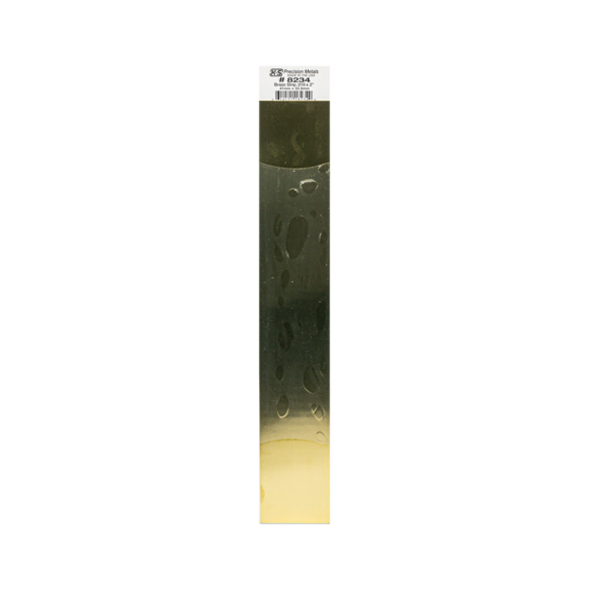 K&S™ Brass Strip: 0.016" Thick x 2" Wide x 12" Long (1 Piece)