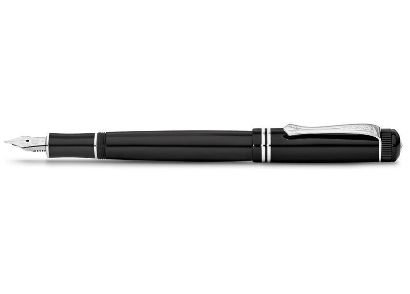 Kaweco DIA2 Fountain Pen with Chrome Accents (Black)