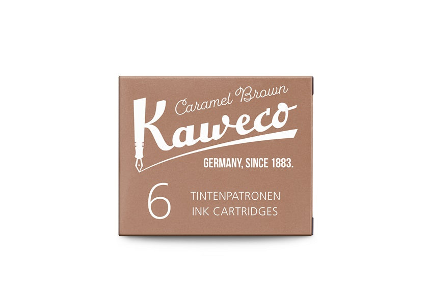 Kaweco Fountain Pen Ink Cartridge 6 pieces (Caramel Brown)