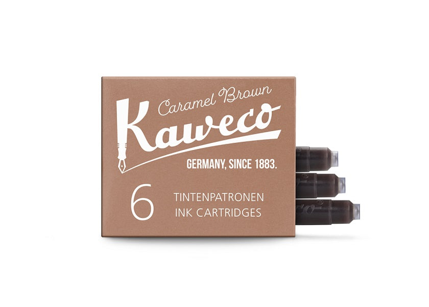 Kaweco Fountain Pen Ink Cartridge 6 pieces (Caramel Brown)
