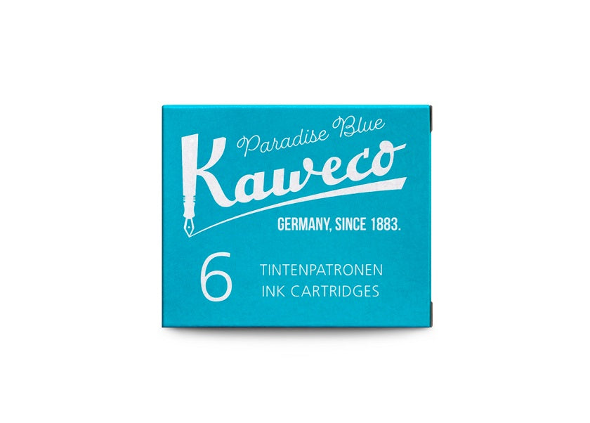Kaweco Fountain Pen Ink Cartridge 6 pieces (Paradise Blue)