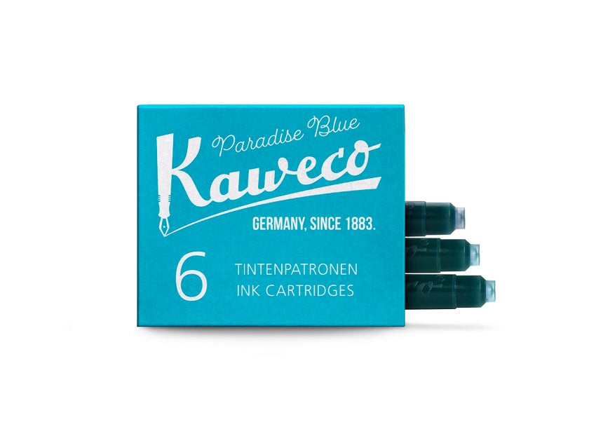 Kaweco Fountain Pen Ink Cartridge 6 pieces (Paradise Blue)
