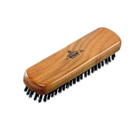 Kent K-CC2 Clothes Brush Travel Size (Cherrywood/Pure Black Bristle)