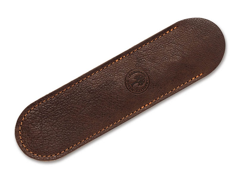 Boker Leather Straight Razor Sheath Dark Brown