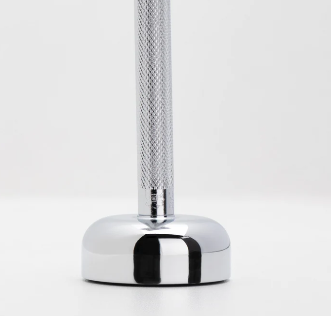 Merkur 3-Piece Safety Razor and Stand Set (Bright Chrome)