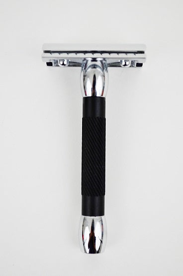 Merkur 30C Black Resin Handle Double Edge Safety Razor