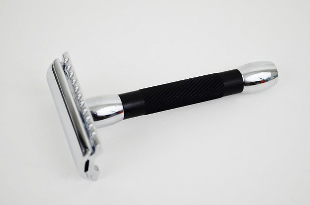 Merkur 30C Black Resin Handle Double Edge Safety Razor