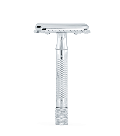 Safety Razor - Copper Beech & Gold fittings