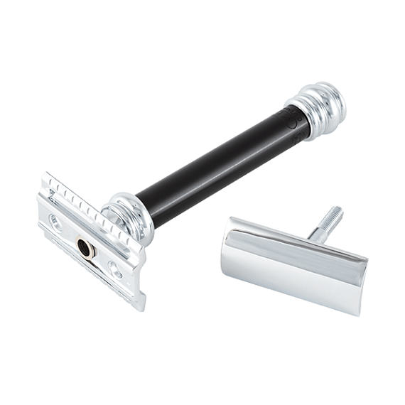 Merkur 38C Black Handle Double Edge Safety Razor