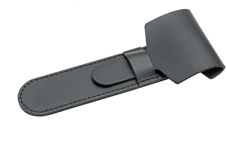 Merkur 5002 Empty Leather Sleeve, Black