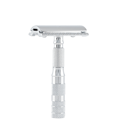 Merkur 933 Travel Double Edge Safety Razor with Leather Case