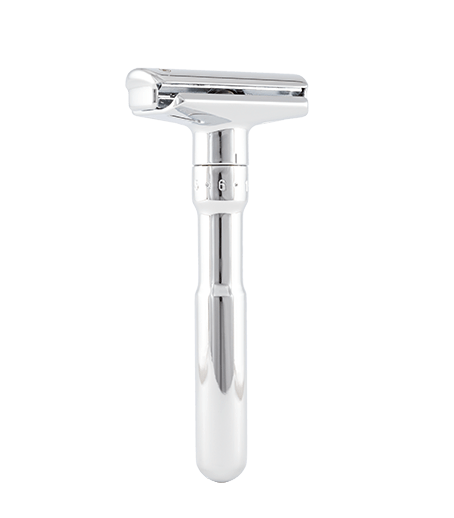 Merkur Futur 701 Adjustable Double Edge Safety Razor, Polished Chrome Plated