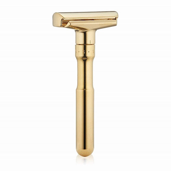 Merkur Futur 702 Adjustable Double Edge Safety Razor, Gold Plated Finish