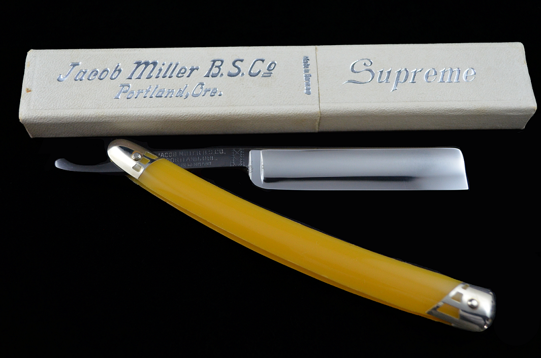 NOS Jacob Miller B.S.CO Supreme 5/8 Straight Razor