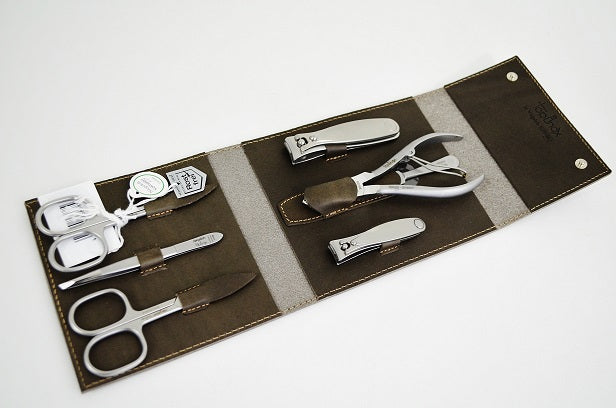 Niegeloh Havana XL 7pc Manicure Set In High Quality Leather Case