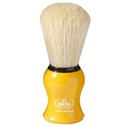 Omega Boar Bristle Shaving Brush (Yellow)