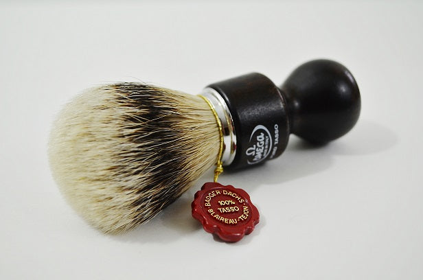 Omega Silvertip Badger Shaving Brush (Ovangkol Wood Handle)
