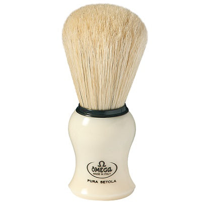 Omega Boar Bristle Shaving Brush, Beige