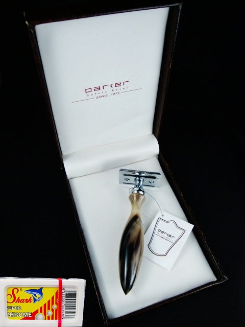 Parker 11R Double Edge With Genuine Water Buffalo Horn Handle