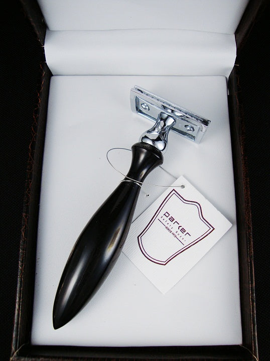 Parker 12R Double Edge With Genuine Water Buffalo Horn Handle